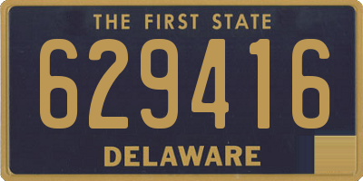 DE license plate 629416