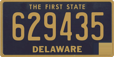 DE license plate 629435