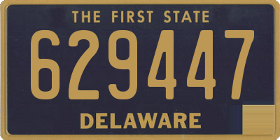 DE license plate 629447