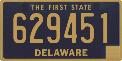 DE license plate 629451