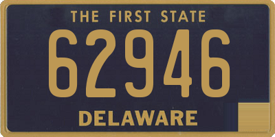 DE license plate 62946