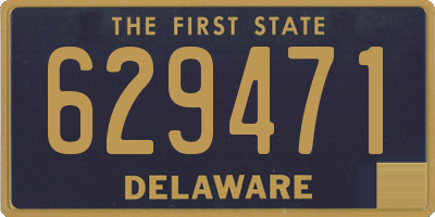 DE license plate 629471