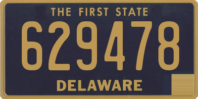 DE license plate 629478