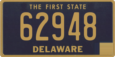 DE license plate 62948