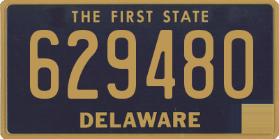 DE license plate 629480