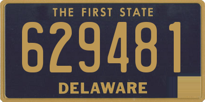 DE license plate 629481