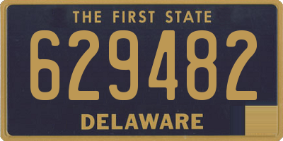 DE license plate 629482