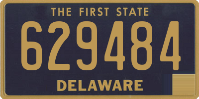 DE license plate 629484