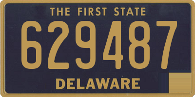 DE license plate 629487