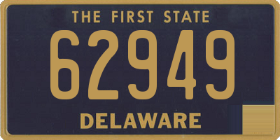 DE license plate 62949