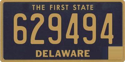 DE license plate 629494