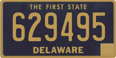 DE license plate 629495