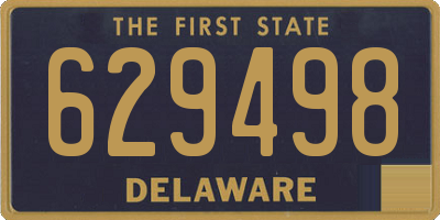 DE license plate 629498