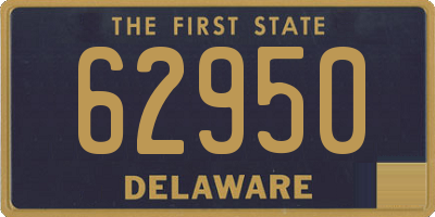 DE license plate 62950