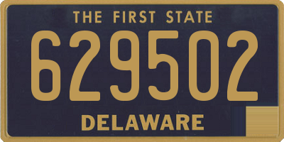 DE license plate 629502