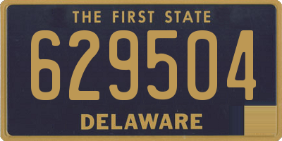 DE license plate 629504