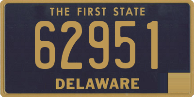 DE license plate 62951