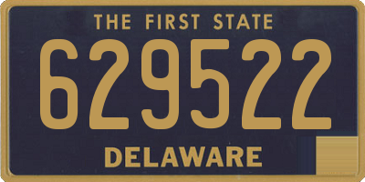 DE license plate 629522