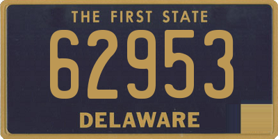 DE license plate 62953