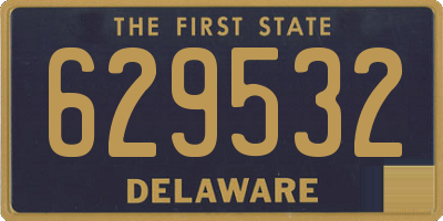 DE license plate 629532