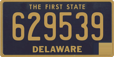 DE license plate 629539