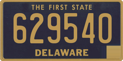 DE license plate 629540