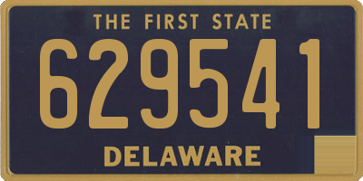 DE license plate 629541