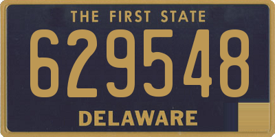 DE license plate 629548