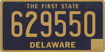 DE license plate 629550