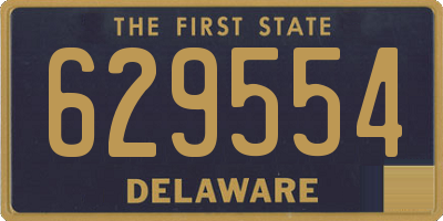 DE license plate 629554
