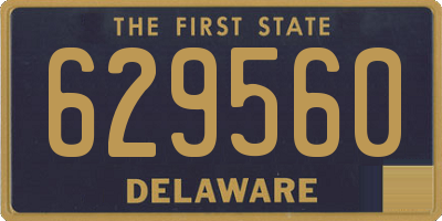 DE license plate 629560