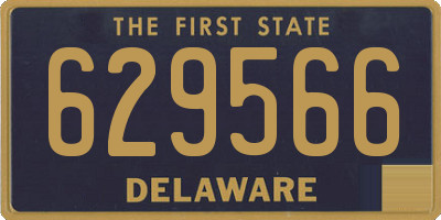 DE license plate 629566