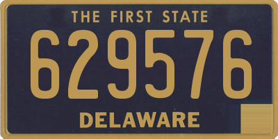 DE license plate 629576