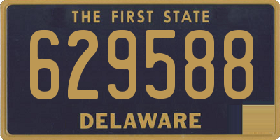 DE license plate 629588