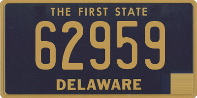 DE license plate 62959