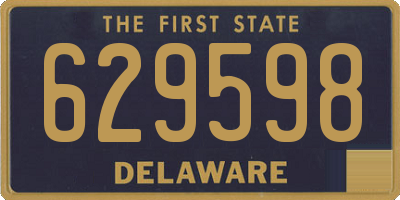 DE license plate 629598
