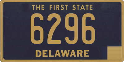 DE license plate 6296