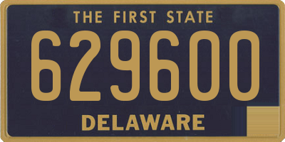 DE license plate 629600