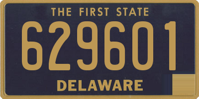 DE license plate 629601