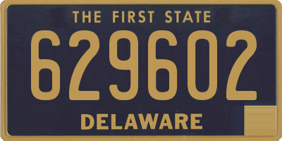 DE license plate 629602