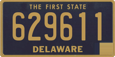DE license plate 629611