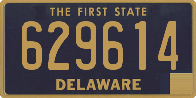 DE license plate 629614