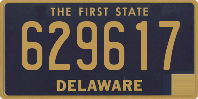 DE license plate 629617
