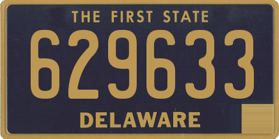 DE license plate 629633