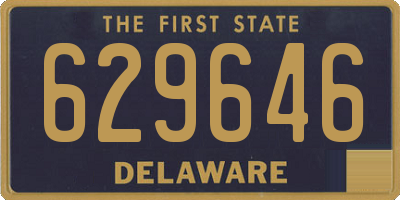 DE license plate 629646