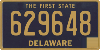 DE license plate 629648