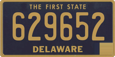 DE license plate 629652