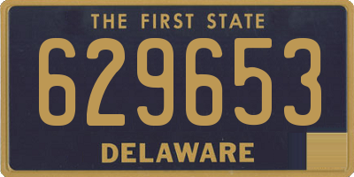 DE license plate 629653