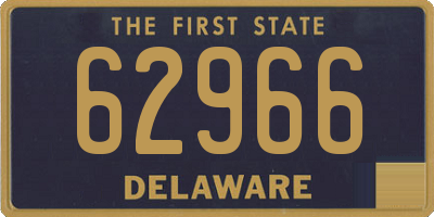 DE license plate 62966