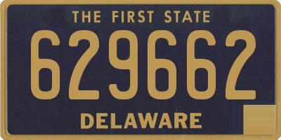 DE license plate 629662